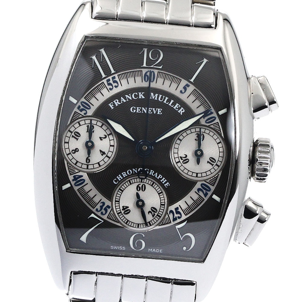 フランクミュラー FRANCK MULLER 7502CC トノー カーベックス クロノグラフ 手巻き ボーイズ 保証書付き_873178【中古】