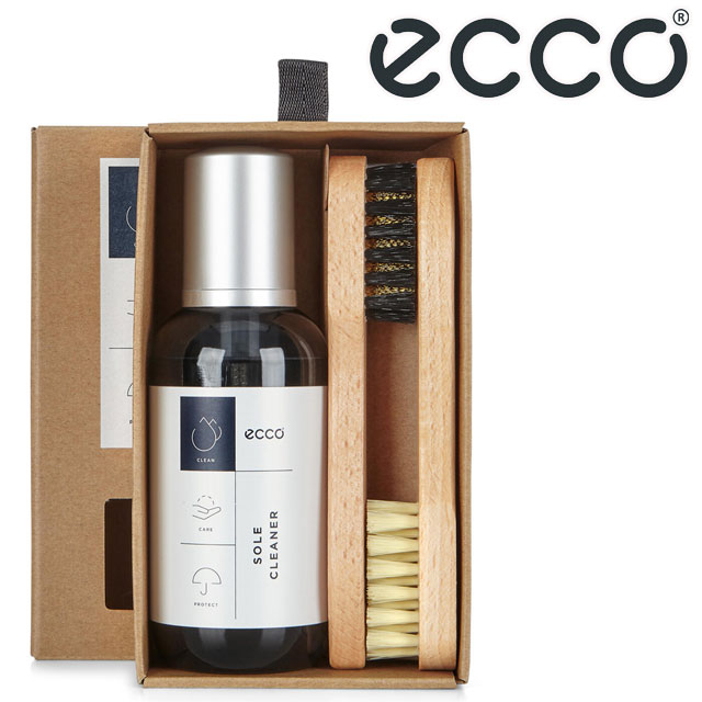 エコー ecco お手入用品 シューケアキット シューケアボックス 靴ケア ソール用クリーナー（汚れ落とし）キット ブラシ 3点セット 904010100100 カジュアルシューズ スニーカー メンズ