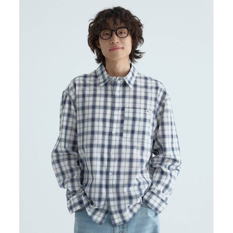コードグラフィー CGP チェックシャツ - ネイビー CBFSUSH001NY 400899