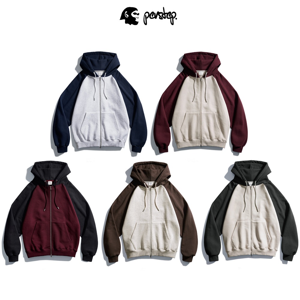 [PERSTEP] Fine Divide Hoodie Zip Up