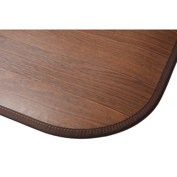 350114651 消臭加工付き 木目調フリーマット 90×150 ダークブラウン メーカー直送