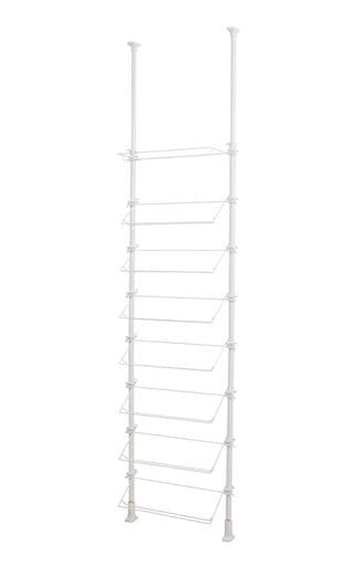 HEIAN SHINDO 突っ張りシューズラック 16足対応 ワイヤー1本棚タイプ ホワイト 幅55CM高さ190~264CM TSR-55 平安伸銅工業 8,006円