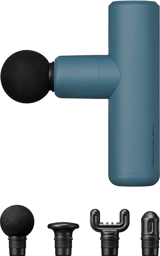 シックスパッド パワーガンスリム/SIXPAD Power Gun Slim（ブルー） 限定セット 筋膜リリースガン ハンディガン ハンディマッサージャー 軽量 ミニ