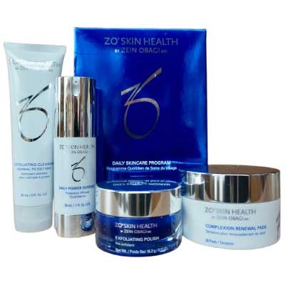 (ems発送）【ゼオスキンヘルス】デイリースキンケアプログラム 4種セット(デイリーパワーディフェンス PD/エクスフォリエーティングクレンザー/ポリッシュ/パッド)