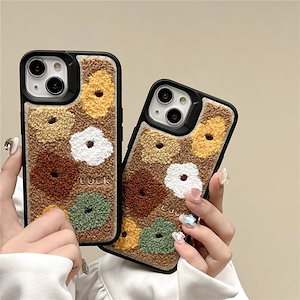 韓国人気 に刺繍 花柄 iphone15ケース 韓国ファッション iphone14ケース 背面保護 四隅保護 iphone13proケース iPhone12proスマホケース 韓国