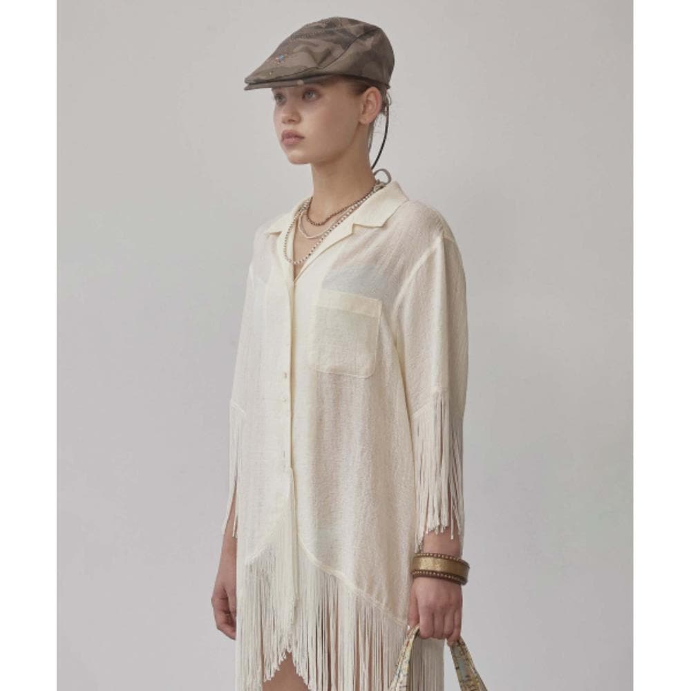 スカルプター Boho Hawaiian Shirt Cream SC25S292IV