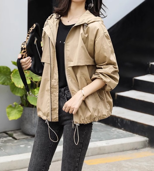 レディース ジャケット ブルゾン アウター 上着 羽織 マウンテンパーカー モッズコート ショート フード ファスナー ポケット シンプル カジュアル メンズライク マニッシュ ボーイッシュ