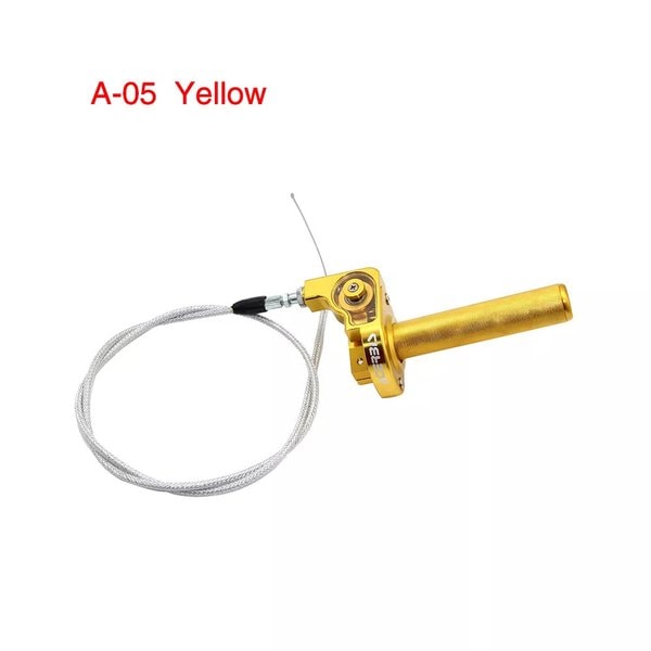 Sclmotos-アルミニウムCNCギア 22mmスクリューグリップ クイックアクション ガススロットル ケーブル付き カヤック カヌー 汚れ ピット