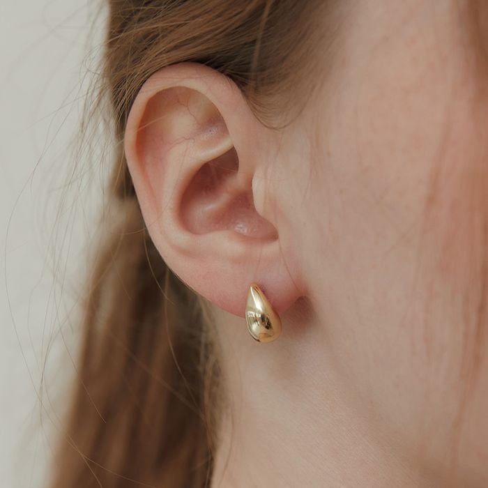 [Silver 925] Water drop earrings 2色 おしゃれ ピアス 韓国ファッション