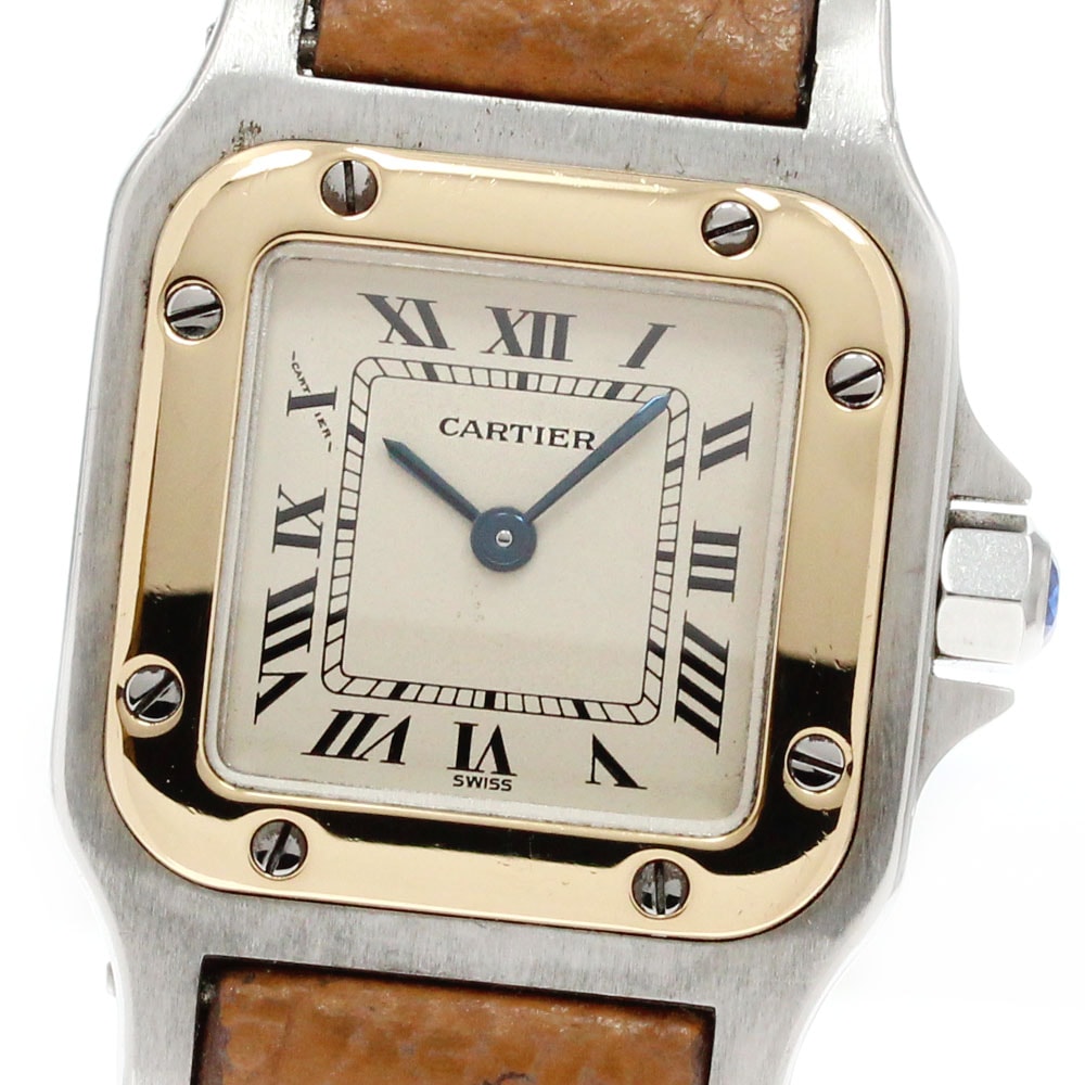カルティエ CARTIER W200124D サントスガルベSM クォーツ レディース _861936【中古】