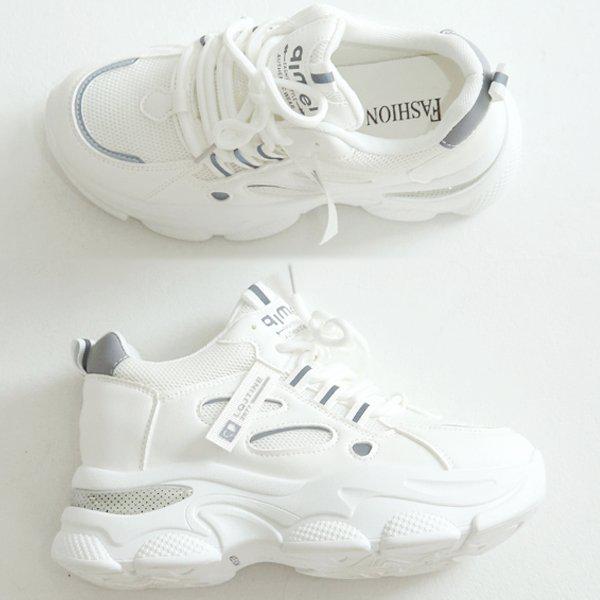 [シューズ] 厚底メッシュポイント 女性 レディース スリッポン スニーカー スニーカー 6cm sjly-8505-2