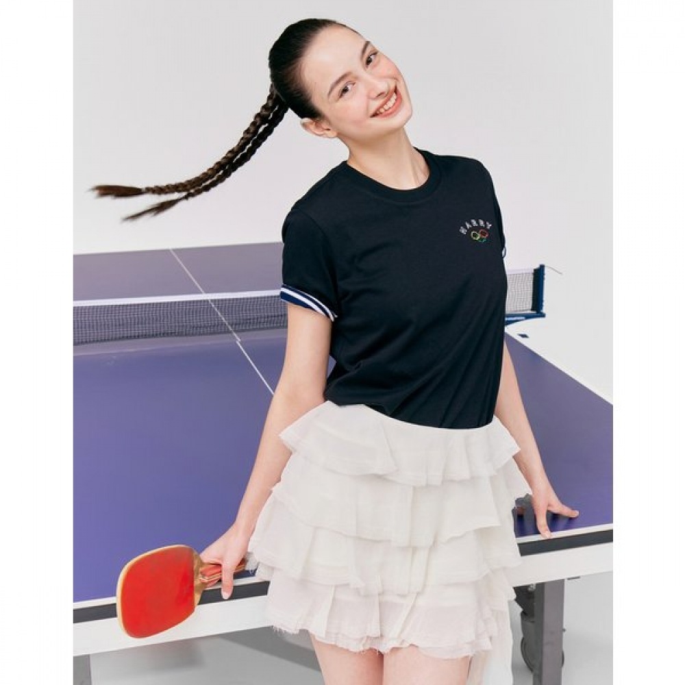 [24SS] [100% コットン] ブラック t シャツ HSTS4BL60BK