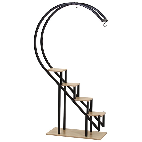 不二貿易 63757 ディスプレイラック ハート型KD BK メーカー直送