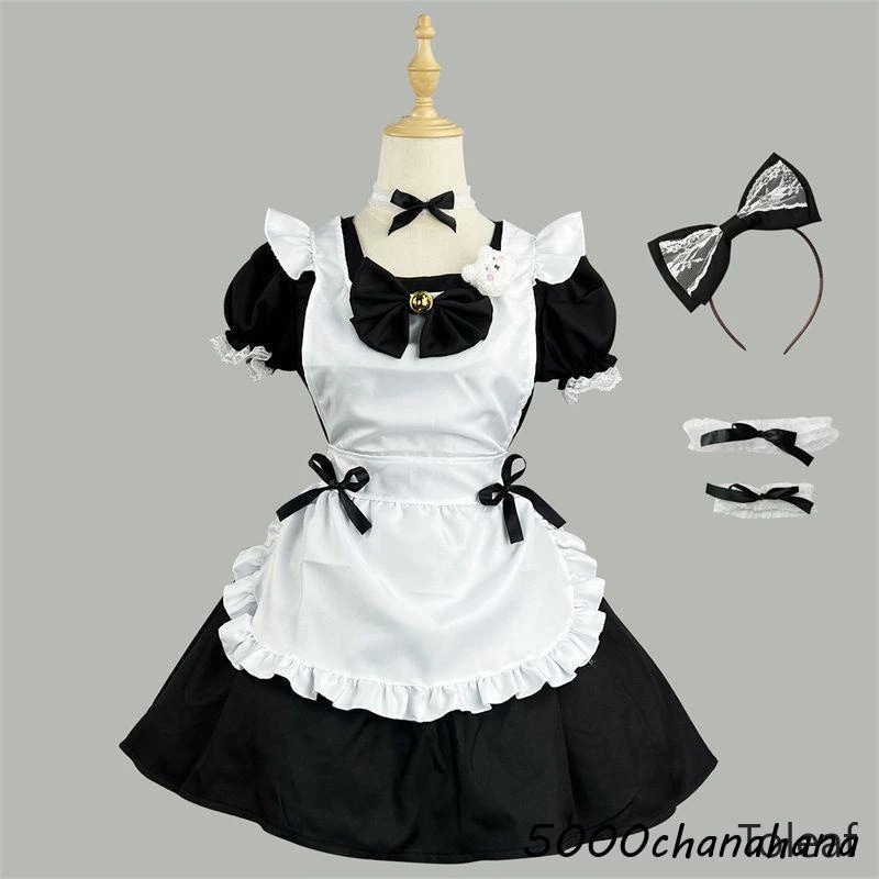 コス 女装 ロリータ レディース 服 カチューシャ 仮装 付き セットウェイトレス ゴスロリ [本日のセール]コスプレ 仮装 衣装 かわいい 萌え フリル コスプレ メイド
