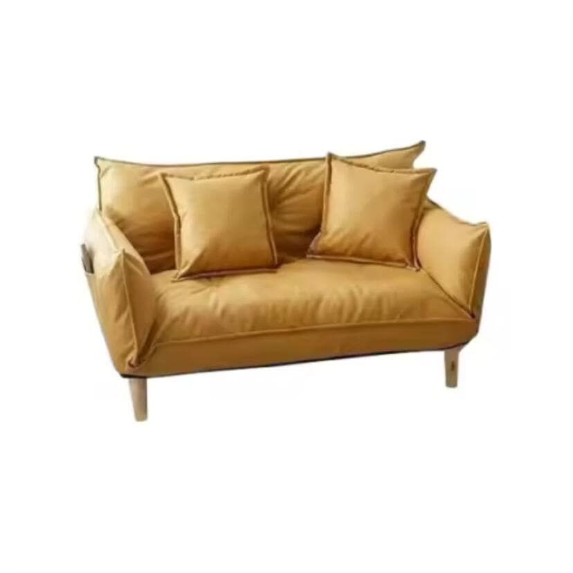 リビングルームのソファ　ベッドカジュアルソファリビングルームソファ　北欧風 ふわふわ ソファ 2人掛け