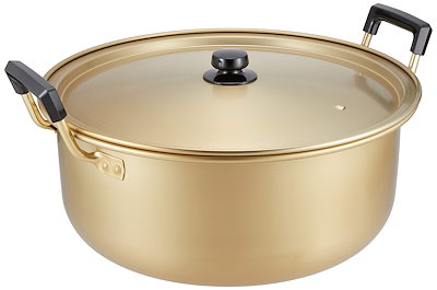 他サイト： 北陸アルミ 両手鍋 44cm [ガス火専用] 軽量 純しゅう酸 味づくし 日本製の商品画像