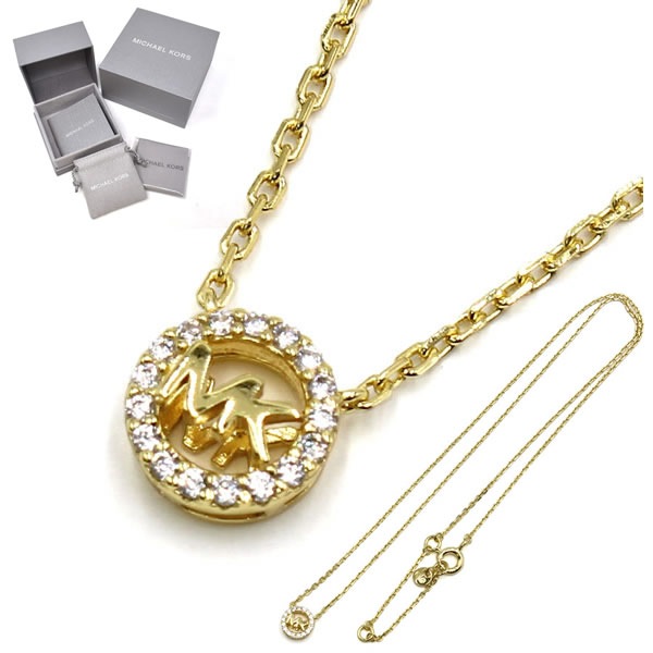 ネックレス MKC1726CZ710 ゴールド LOGO CHARM NECK レディース