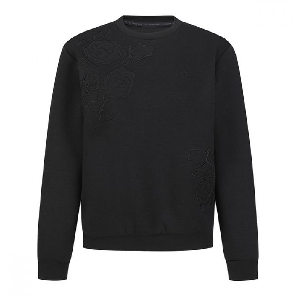 [セントアンドリュース] 女性用花柄刺繍ソフトスウェットシャツ