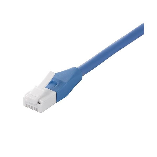 （まとめ）バッファローツメの折れないcat6LANケーブル ブルー 1m BL6TN10BL 1本[x10セット]