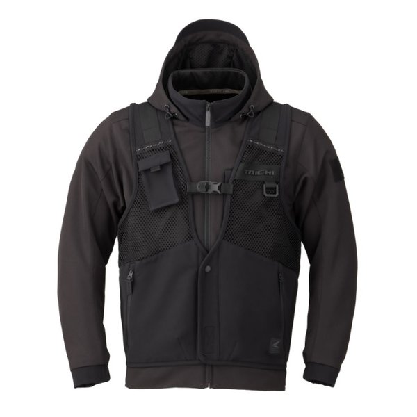 オーバーラップメッシュ ブラック/ブラック L サイズ RSJ347BK01L