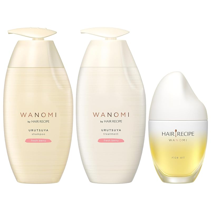 和の実 byヘアレシピ うるつやポンプ+ヘアオイル セット (ワノミ・Wanomi)