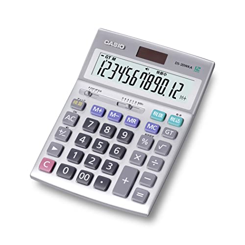 カシオ 本格実務電卓 12桁 検算機能 デスクタイプ DS-20WKA-N グリーン購入法適合 エコマーク認定
