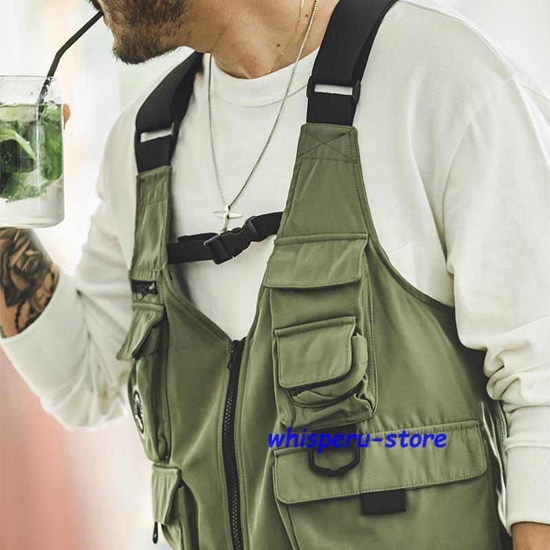 【デビュー】多機能ベスト アウトドア 2WAY ショルダーバッグ マルチポケット 着るバッグ ベストバッグ 登山 釣り 作業着 ワークベスト タックルベスト