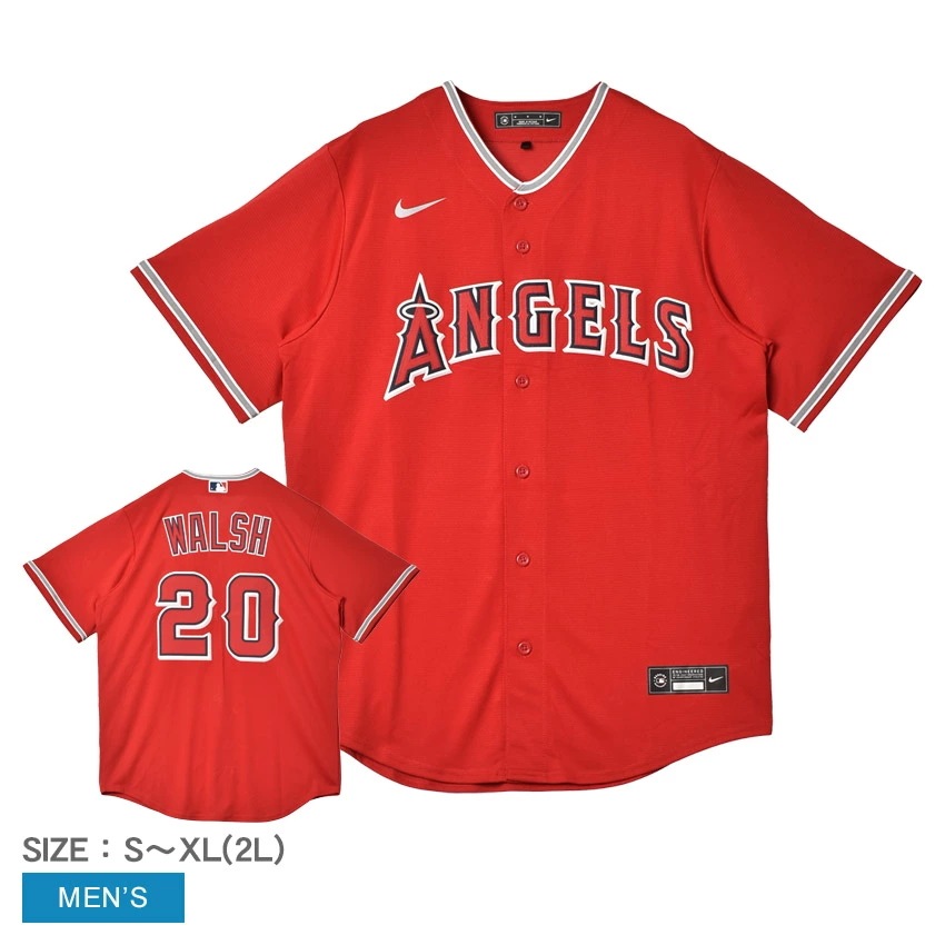 Official Replica Jersey T770-ANS3-AN7-W20 メンズ ジャレッドウォルシュ ロサンゼルスエンゼルス MLB メジャーリーグ ベースボールシャツ