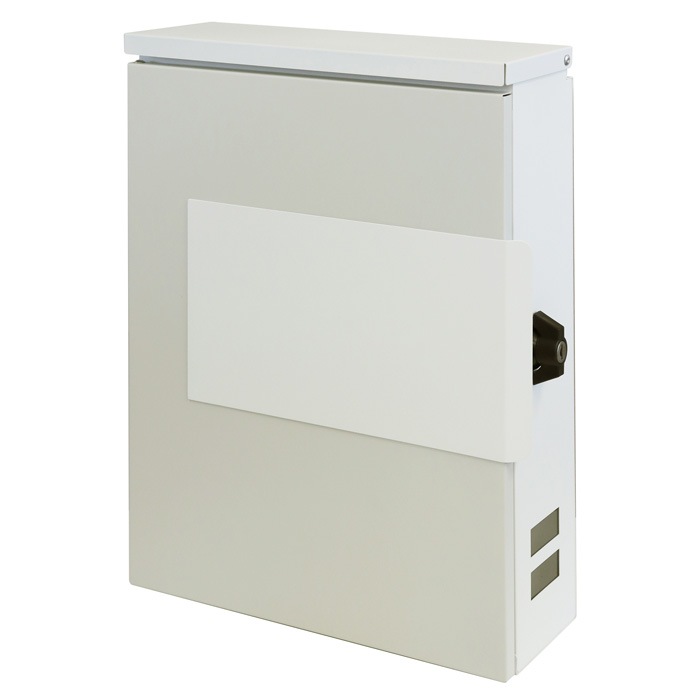 郵便ポスト 壁掛けポスト Tina ティーナ WM-079 グレージュ/ホワイト