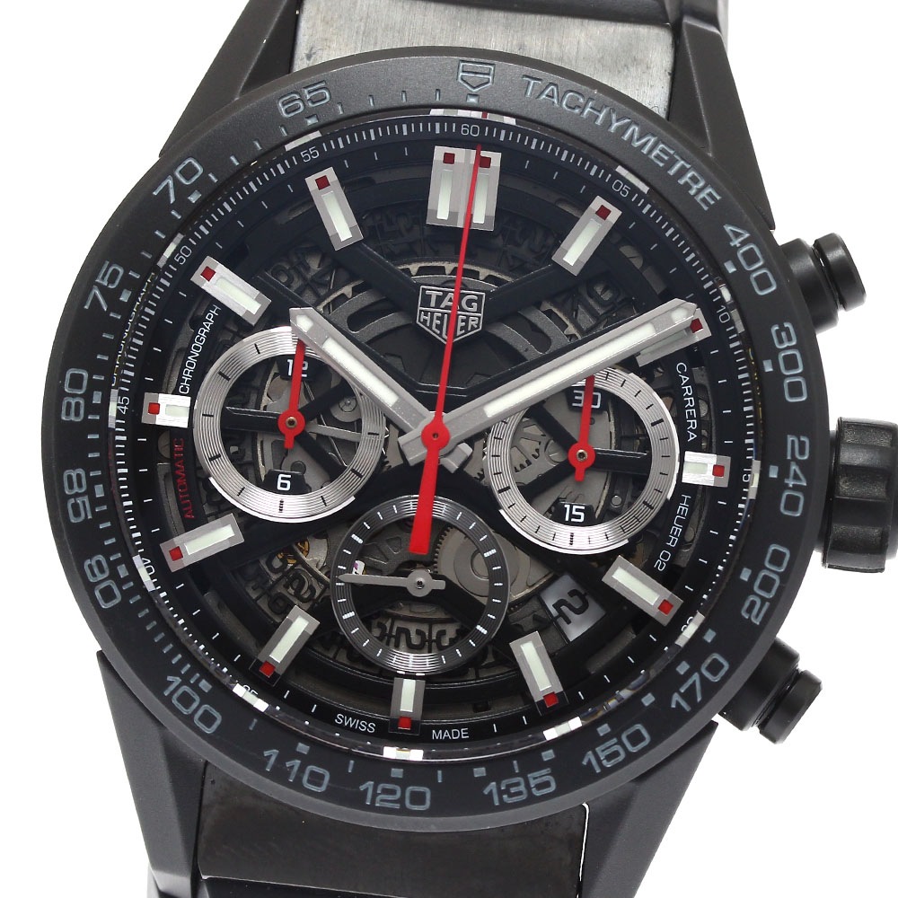 タグホイヤー TAG HEUER CBG2090.BH0661 カレラ キャリバー ホイヤー02 クロノグラフ 自動巻き メンズ 良品 箱・保証書付き_889451【中古】