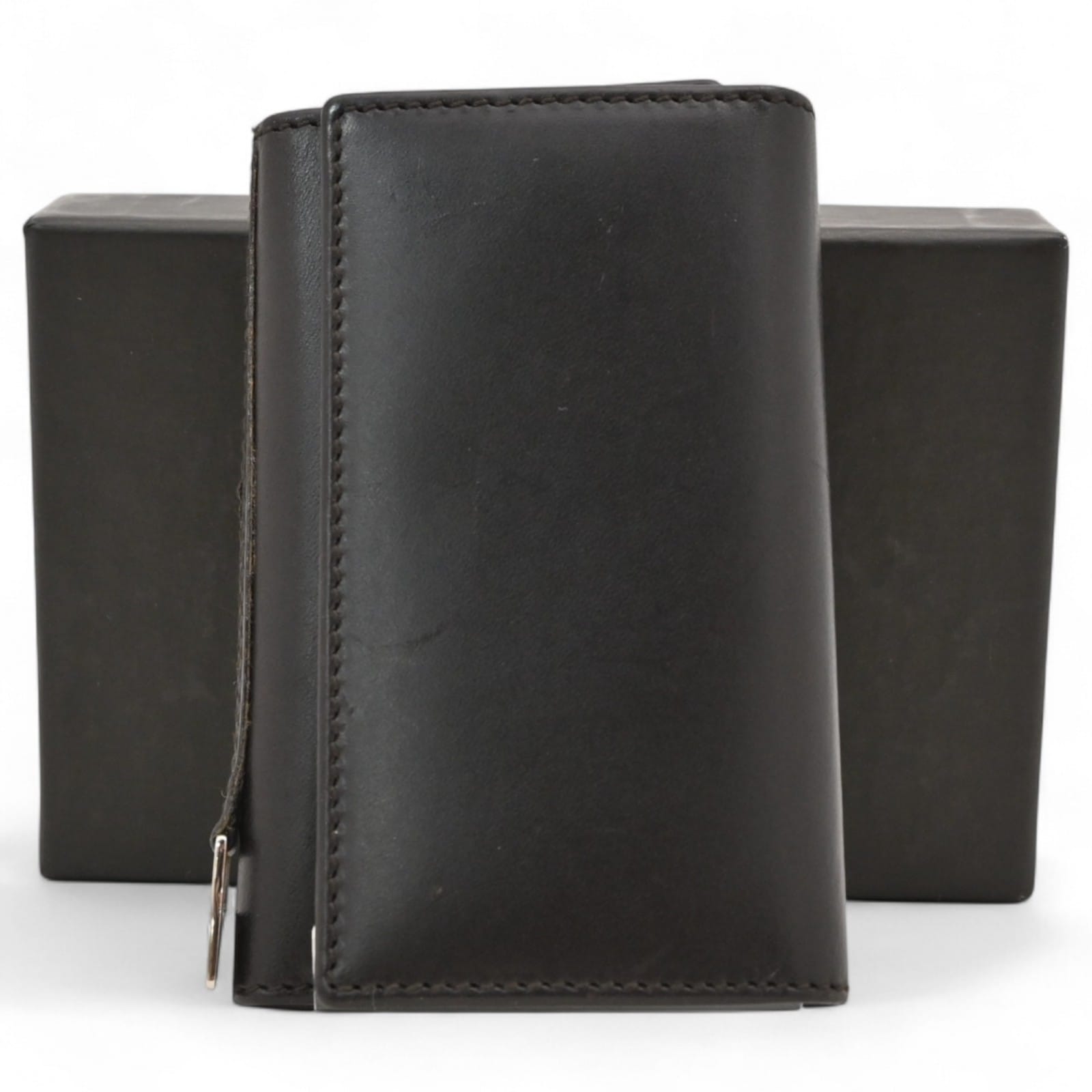 グッチ キーケース 6連 レザー シルバー金具 ブラック Bランク gu9905bb