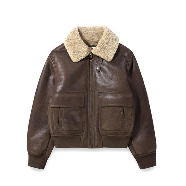 JQ4JPU501 ダークベージュ 男女共用 フリース カラー ヘリテージ ムートン