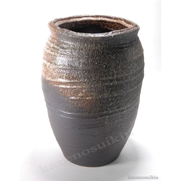 灰釉傘立 （信楽焼き陶器傘立梅雨玄関収納M）