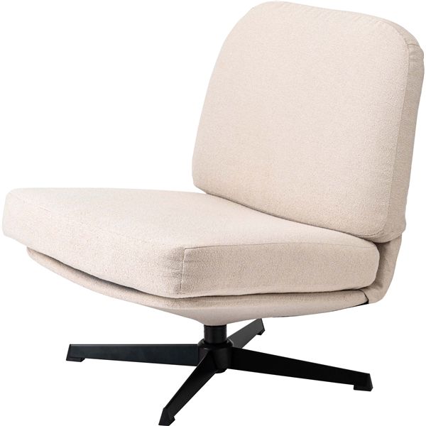 ラウンジチェア ベージュ （約W64×D82×H75×SH38cm） 組立式