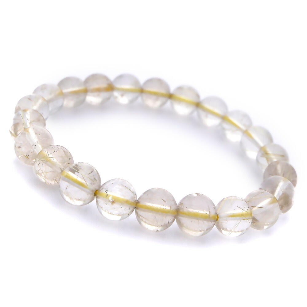 ゴールドルチルクォーツ ルチルクォーツ ブレスレット 9mm パワーストーン ブレスレット メンズ レディース 天然石 数珠 ルチル ゴールドルチル 金運 アクセサリー メンズブレ h971