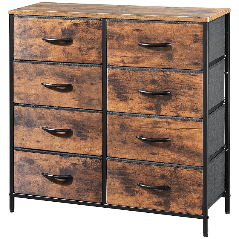 YeTom タンス チェスト 4段 洋服収納 箪笥 cabinet for clothes 衣裝ケース 引き出し おしゃれ たんす 衣類チェスト 洋服タンス ビンテージ+ビンテージ