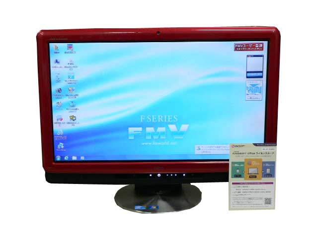 液晶一体型 Windows7 デスクトップパソコン 中古パソコン 富士通 Core 2 Duo DVD 4GB/500GB 送料無料 中古