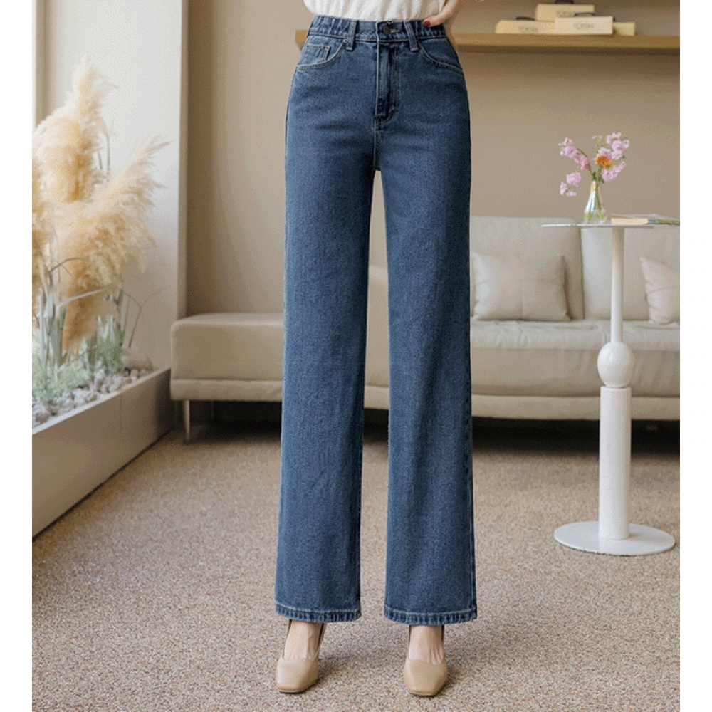 クリック&ファニーワールドサティフィッツフィットワイドデニムパンツ [SMLサイズ]