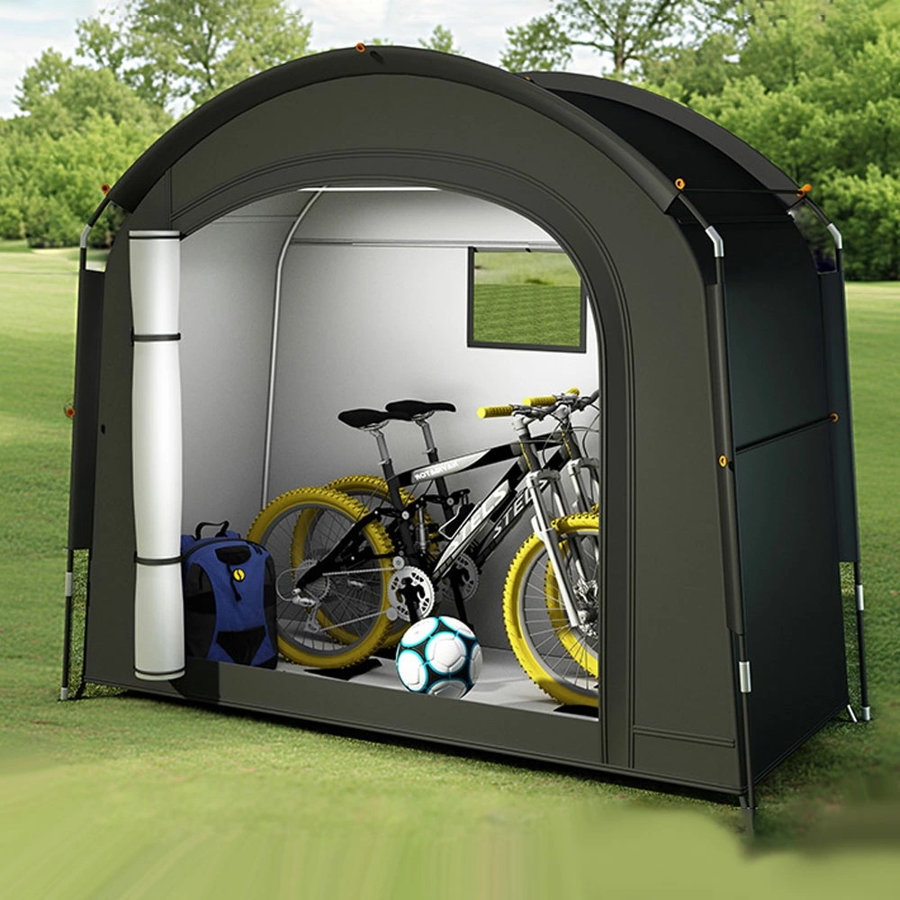 新仕様 バイクガレージ Mサイズ サイクルハウス 物置 組み立て式 簡単 屋外 ワイド 2台 3台 自転車置場 おしゃれ サイクルガレージ 大型バイク 自転車置き場 家庭用 収納 防災 自転車