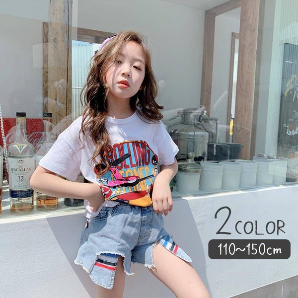 子供服 キッズ 女の子 セットアップ 上下セット トップス ボトムス ポケット付き Tシャツ 半袖 半ズボン カジュアル おしゃれ かわいい 可愛い 小学生コーデ