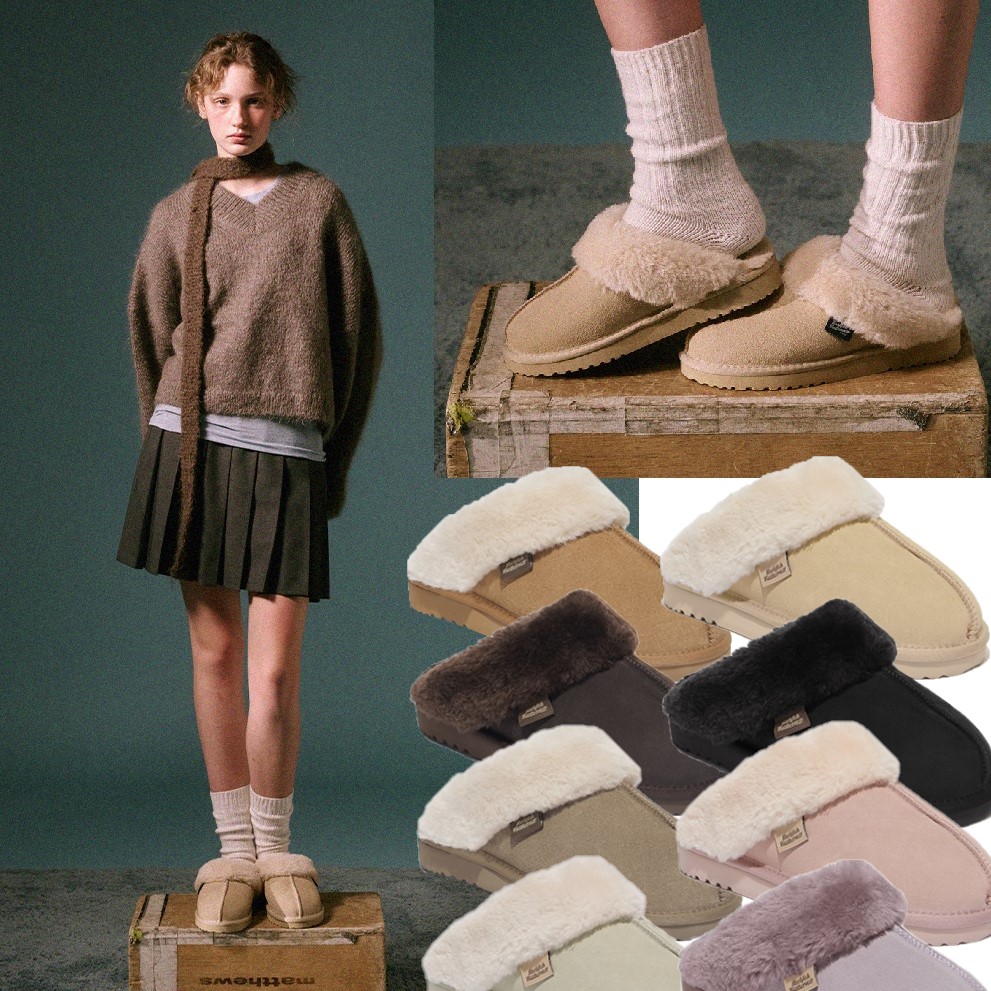[2024 新しいカラー] NEW ORIGINAL WINTER SLIPPERS - 8colors 限定販売 トレンド カジュアル シンプル おしゃれ デートコーデ