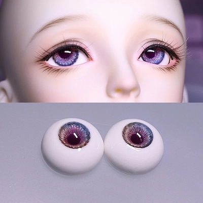 BJDドール 球体関節人形 ドール用 PS086 　ドール用レジンアイ ドール用グラスアイ eye アイスブルー H-48 14mm⁄16mmサイズ人形