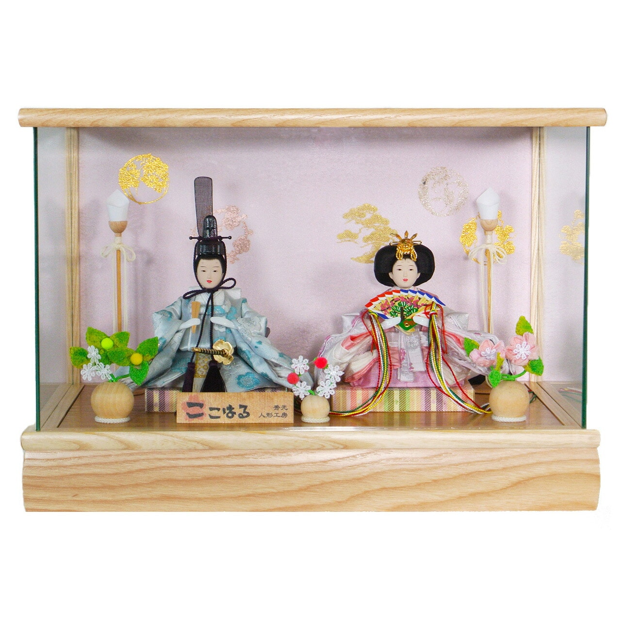 雛人形 ひな人形 お雛様 おひなさま コンパクト ミニ 初節句 かわいい ひなまつり 雛祭り 送料無料 親王 ケース 二人 2人 伝統 2025年 新作 秀光 限定品 買得 お得 人気 P83307