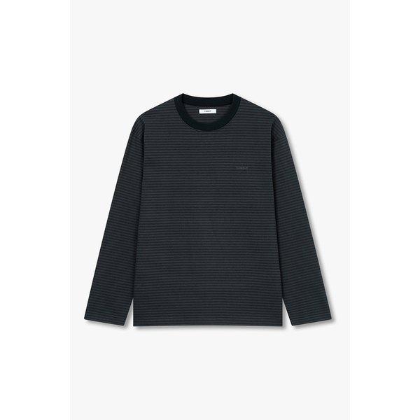 [MEN] トムボーイ ロゴ ストライプ 長袖 T シャツ 9156122113085