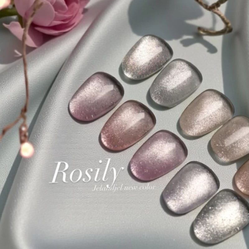 [JEL AND JEL] 【ROSILY 】マグネットネイル 10色セット / バラ色の光沢をまとった