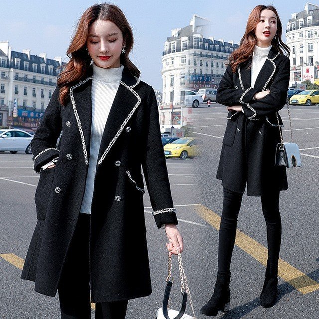 チェスターコート レディース 秋冬 40代 ロング丈 チェスターコート黒 ラシャコート チェスターコ