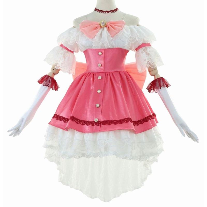 【人気SALE】XSXXL サイズ 7点セット コスプレ衣装 コスチューム かなめまどか 鹿目まどか まどマギ 風 魔法少女まどかマギカ