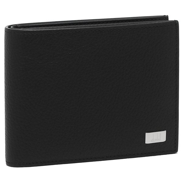 dunhill 19F2932AV001 AVORITIES ダンヒル アボリティーズ 小銭入付二折財布 カーフスキンレザー ブラック/シルバー /取寄品 35,200円