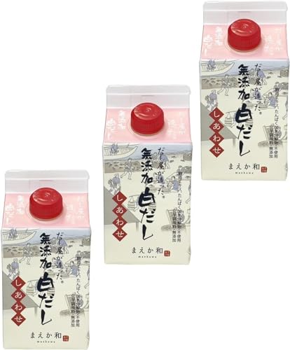 マエカワテイスト だし屋が造った無添加白だし しあわせ(GL) 300ml *3セット * 軽量スプ