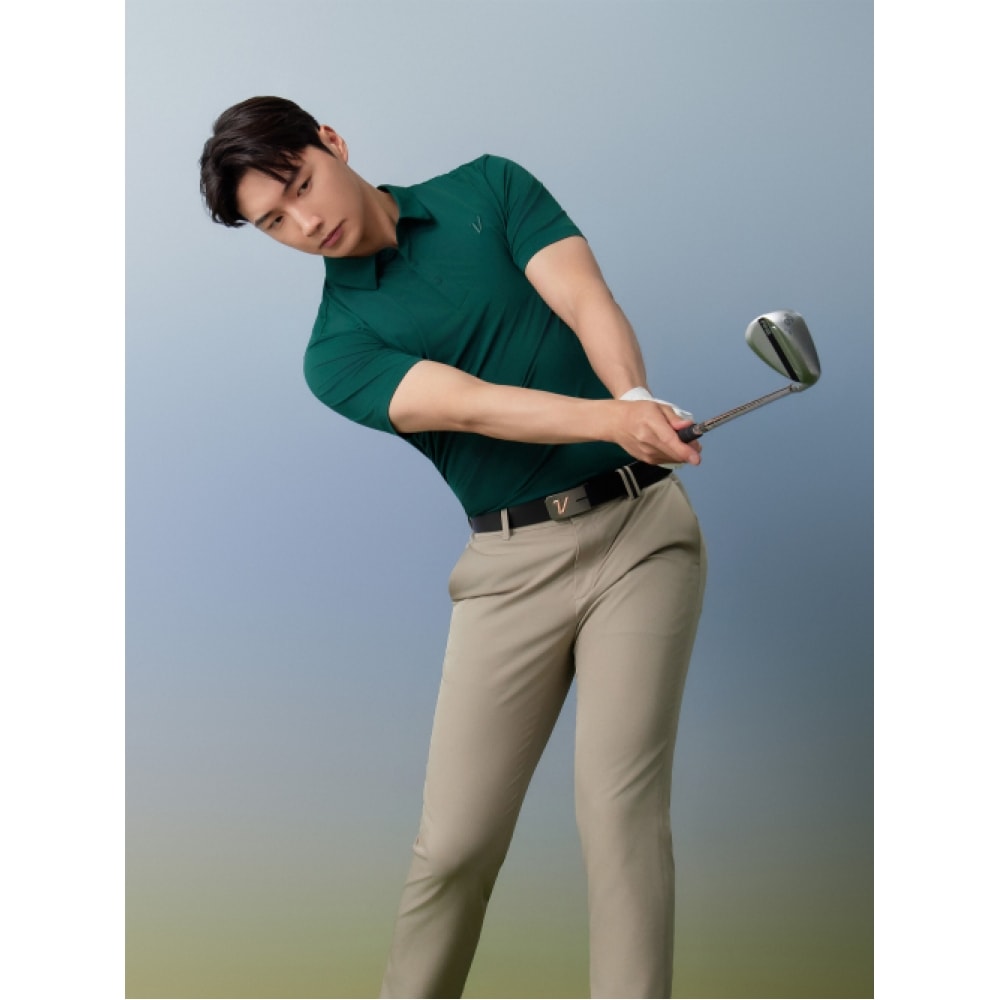 VOLVIK GOLFWEAR メンズメランジクールフィーリングジェリショートスリーブ T シャツ (ON) VOTSP475_DE